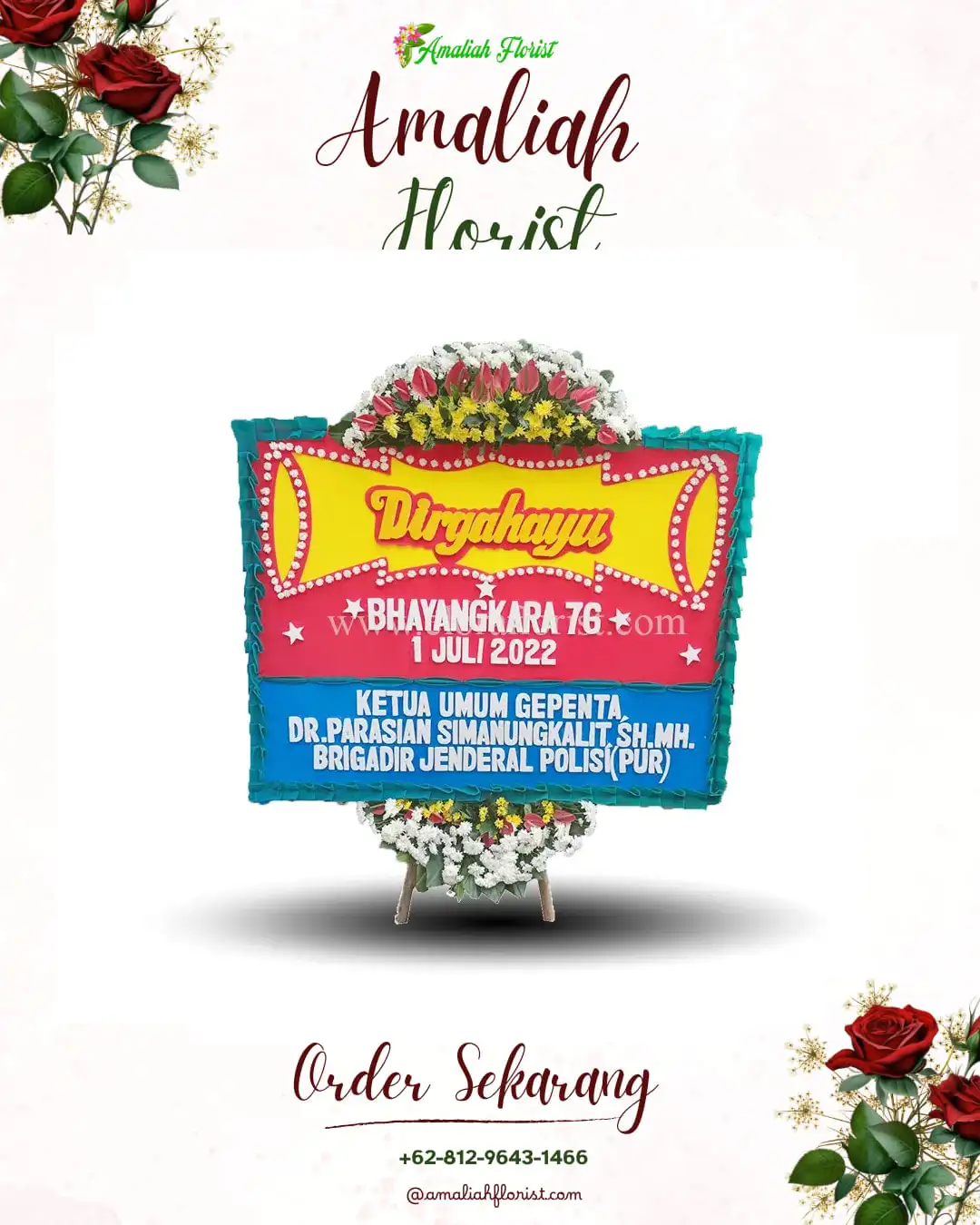 Papan Bunga HUT Ulang Tahun Lawang Wetan